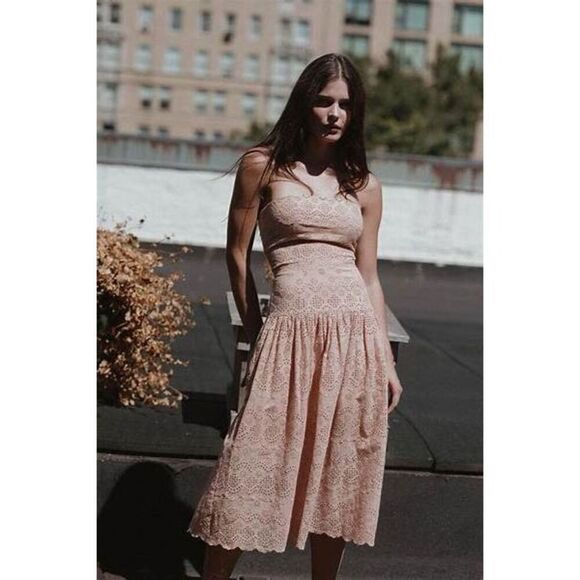 St. Roche NWT Benedict Dress in Tan Size 6 - Picture 3 of 5